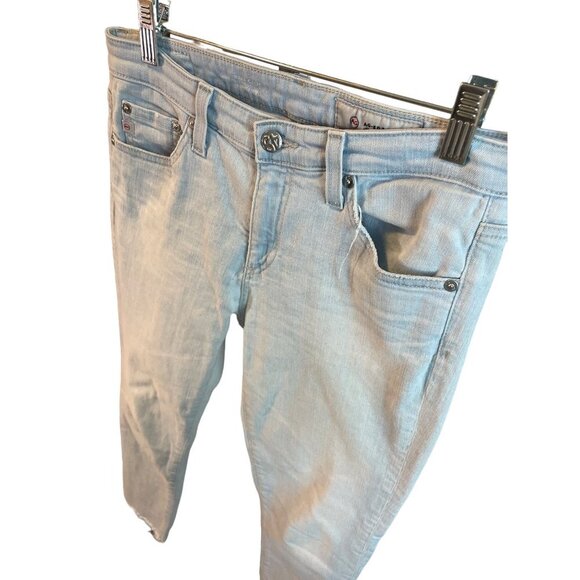 Adriano Goldschmied Prima Crop AG ED Denim Cigarette Cropped Pants Sz 27R - Picture 4 of 14